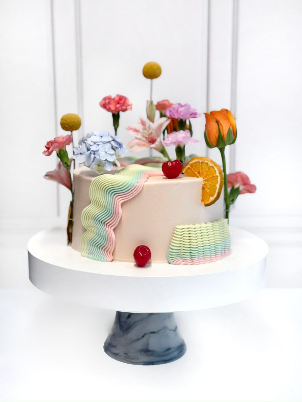 Pastel editorial floral artesanal Ciudad de México