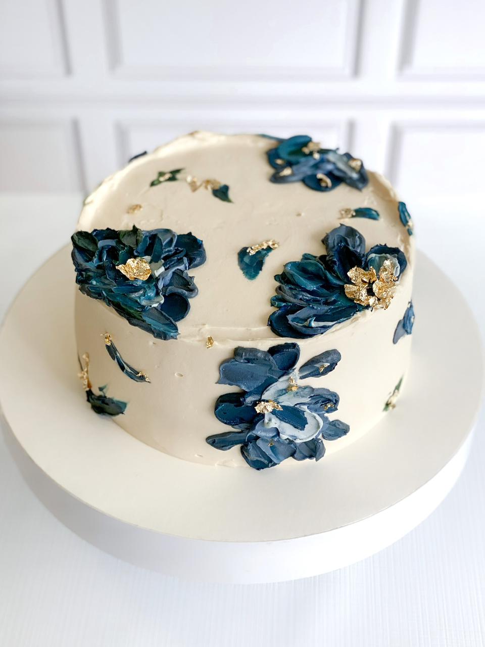 Pastel floral personalizado The Baking Room CDMX