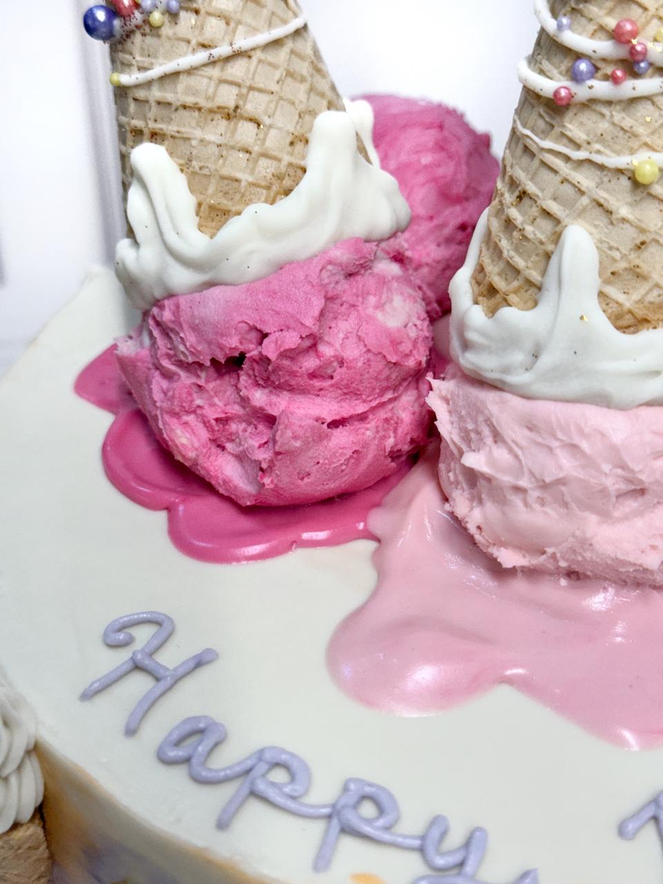 Pastel de helado creativo The Baking Room Ciudad de México